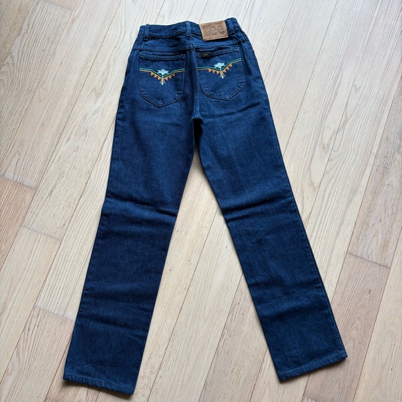 Lee women’s Dark Blue Jeans with Colorful Embroidery - Picture 3 of 4